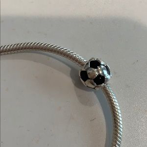 Pandora soccer ball charm